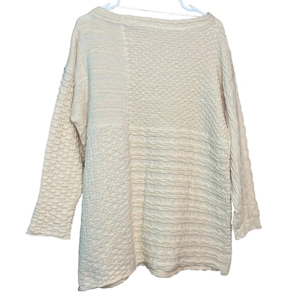 Free People Extra Textured Crème Pull Over Sweater Women’s Size Small New - Picture 8 of 12